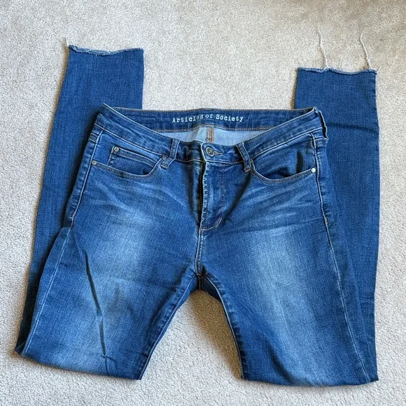 Articles Of Society Dark Blue Skinny Jeans - Picture 4 of 6